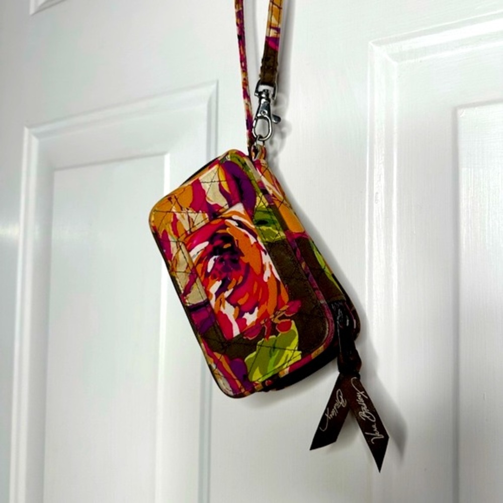 Vera Bradley all in one wristlet English Rose Vera Bradley Wallet with Wristlet